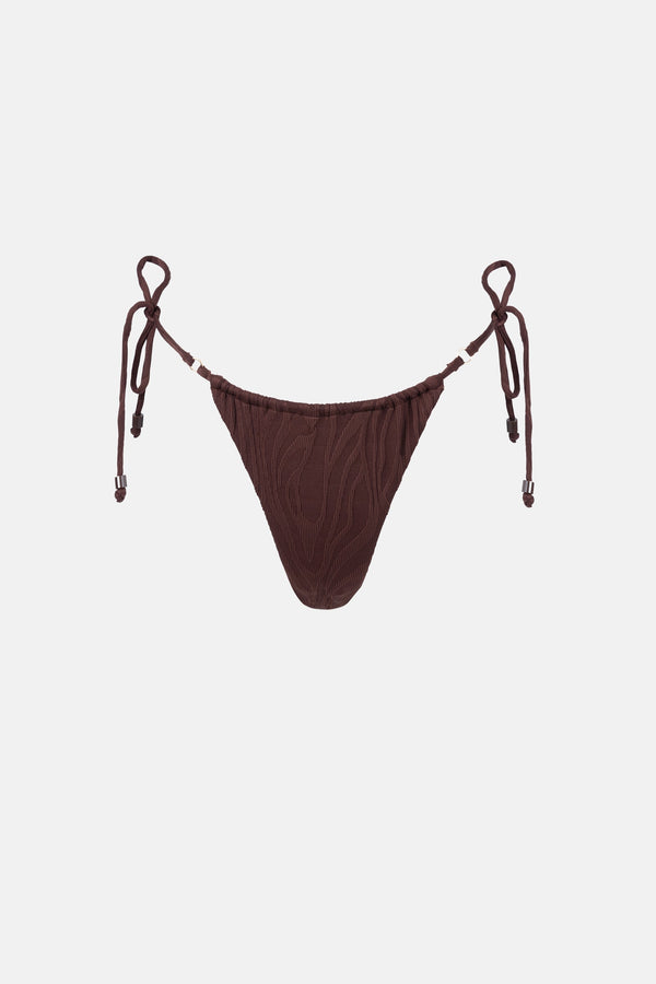 Amazon Gathered Tie Side Itsy Pant Chocolate