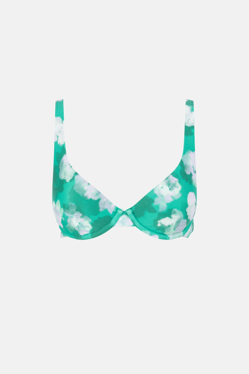 Bonita Floral Underwire Top Green