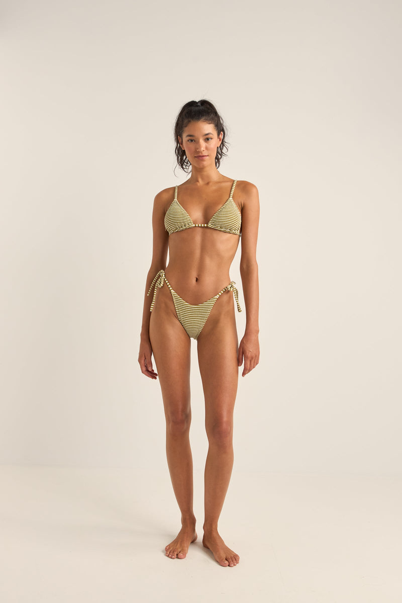 Cove Stripe Slide Tri Top Olive