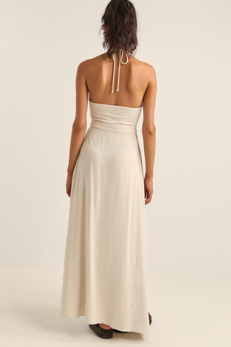 Santana Cut Out Maxi Dress Oat