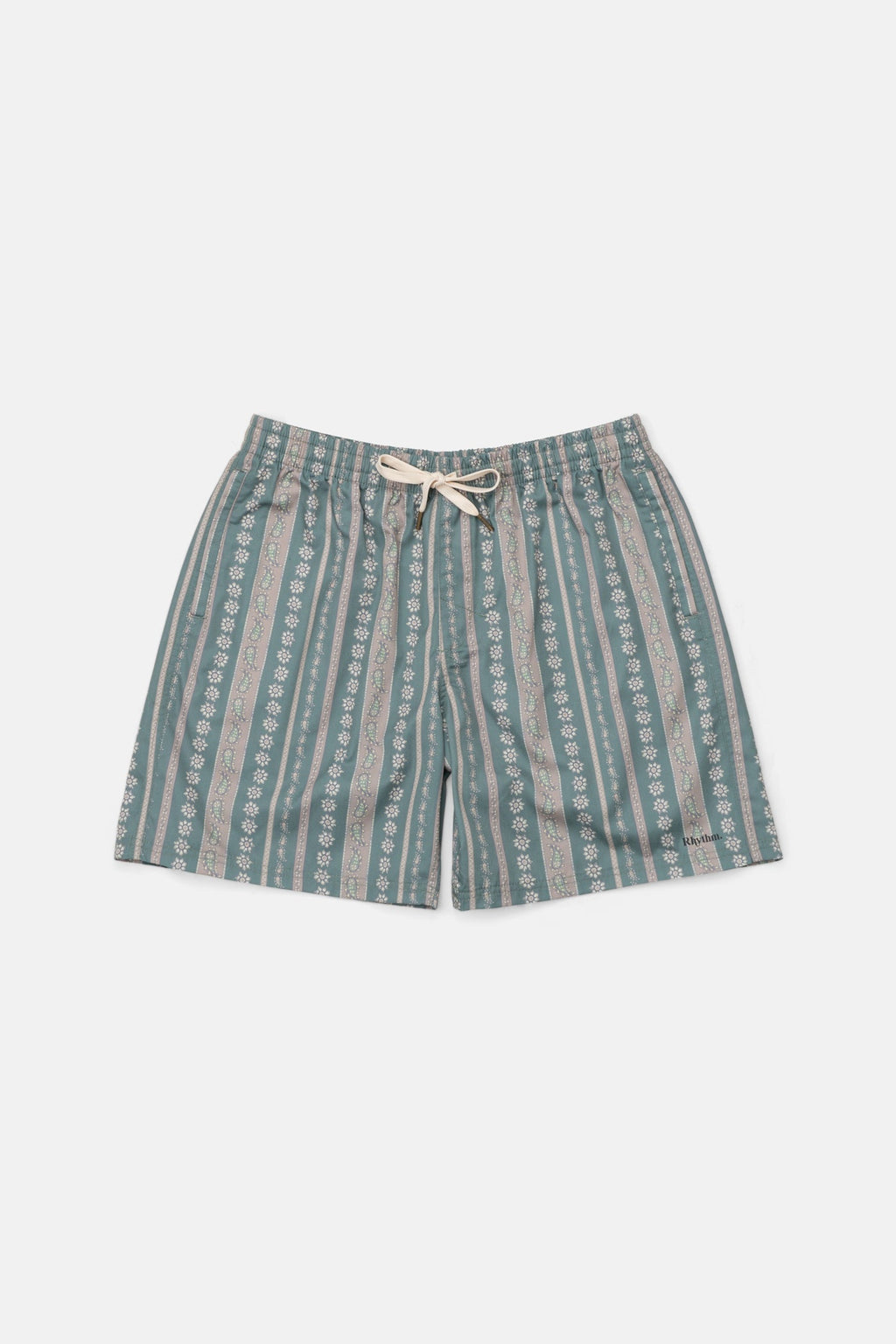 Paisley Stripe Beach Short Olive – Rhythm US