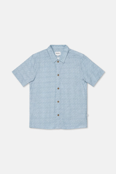Tile Ss Shirt Blue – Rhythm US
