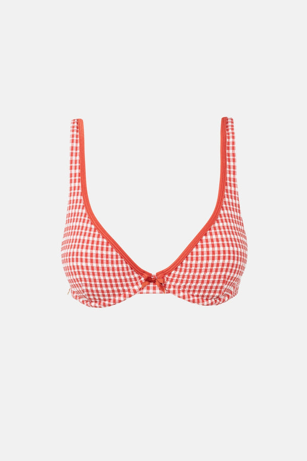 Lola Check Underwire Top