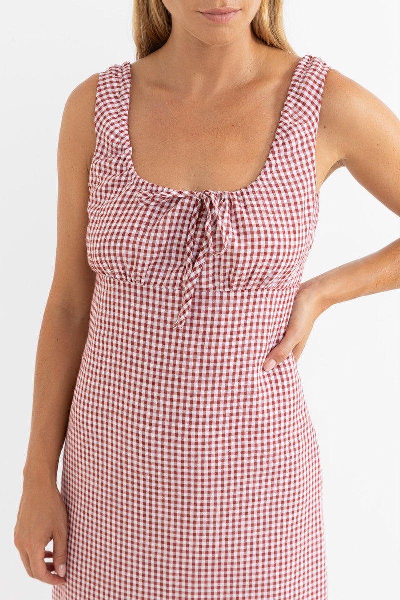 Lola Check Maxi Dress