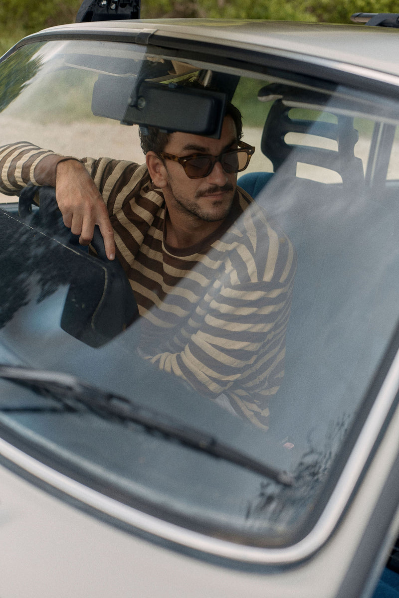 Textured Stripe Ls T-Shirt Brown – Rhythm US