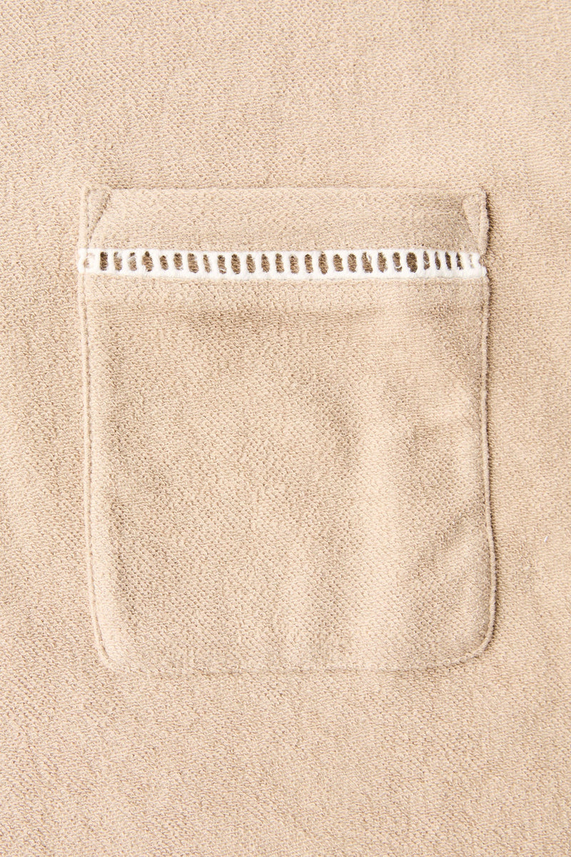 Ladder Vintage Terry Ss Shirt Sand