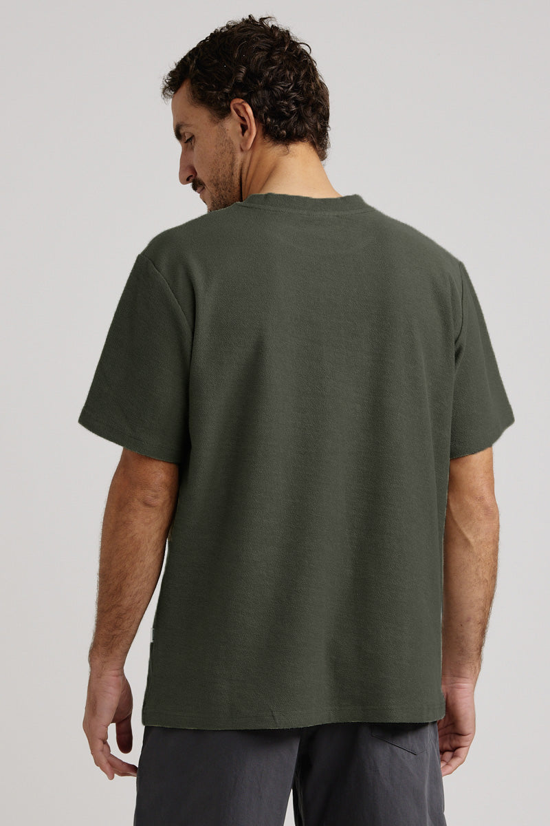 Vintage Terry Ss T-Shirt Olive