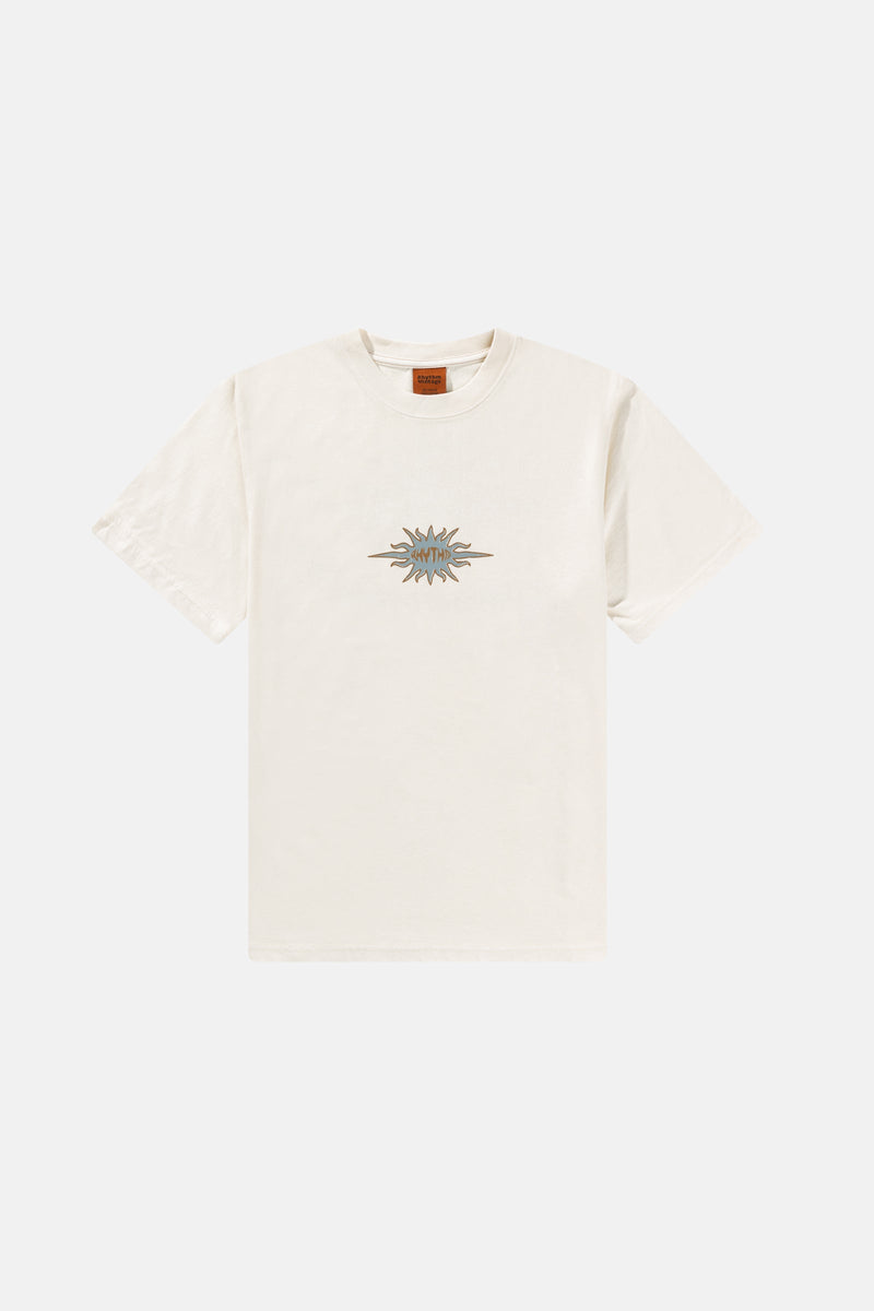 Flame Printed Vintage Ss T Shirt White