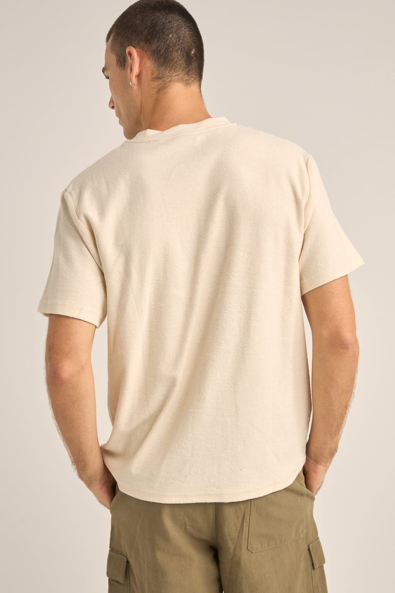 Vintage Terry Ss T-Shirt Natural