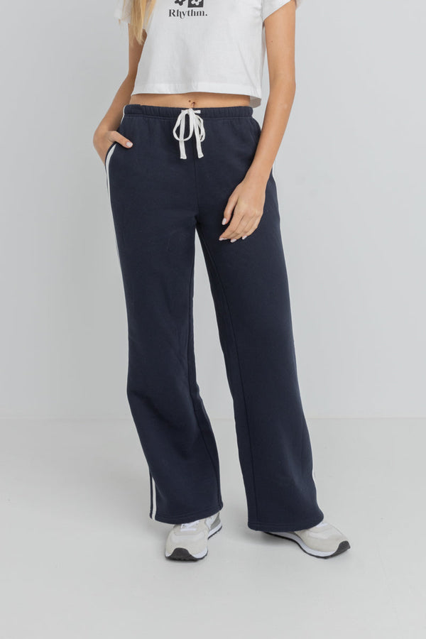 Mono Stripe Track Pant Navy