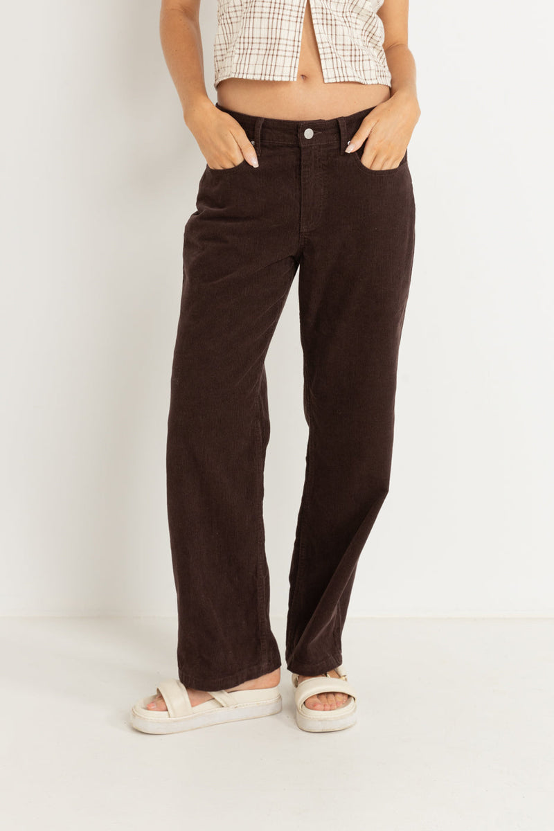 Lula Low Rise Pant Chocolate