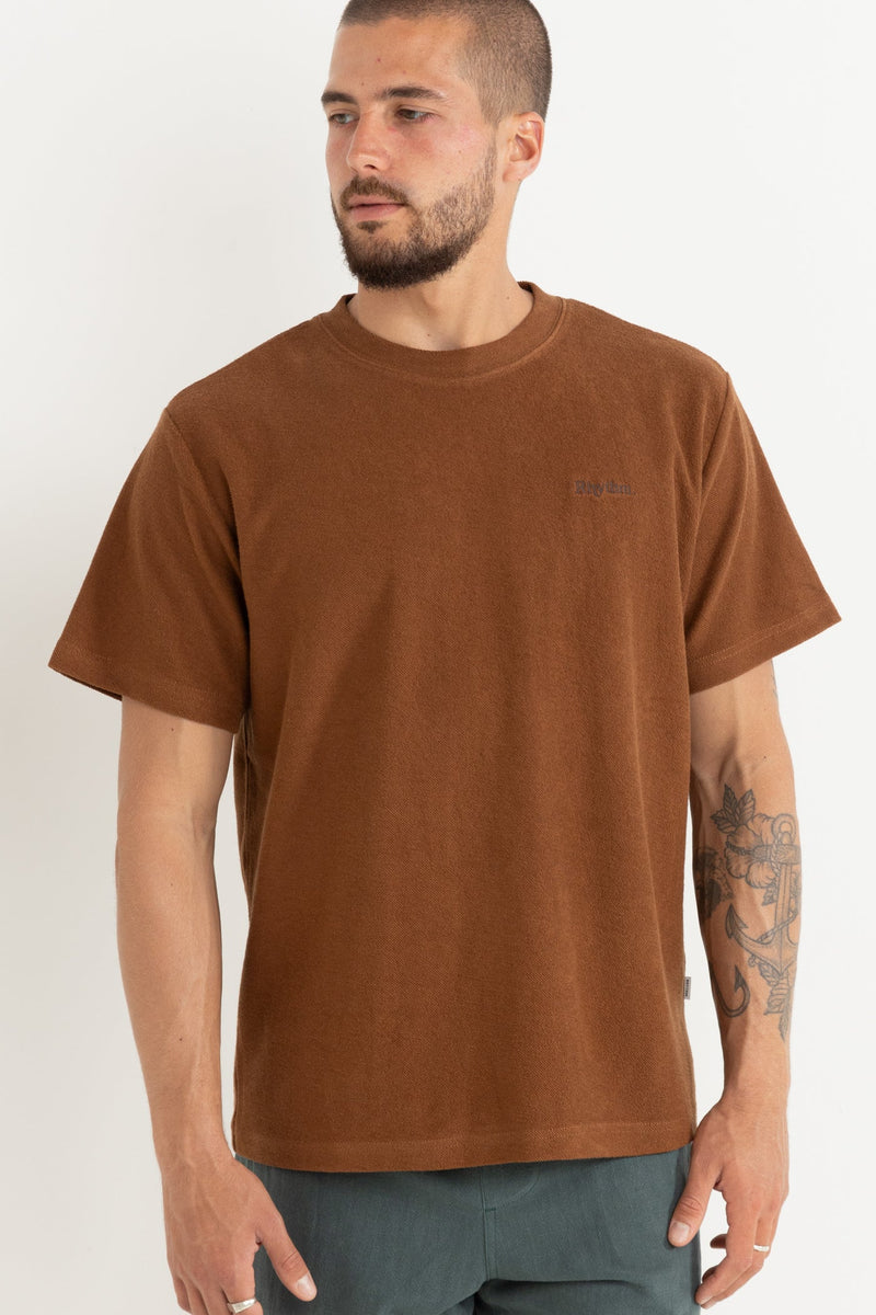 Vickers Vintage Terry Ss T-Shirt Brown