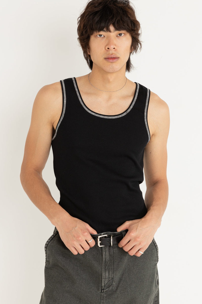 Kickback Singlet Black