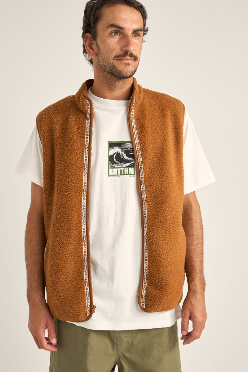 Marco Sherpa Vest Tobacco