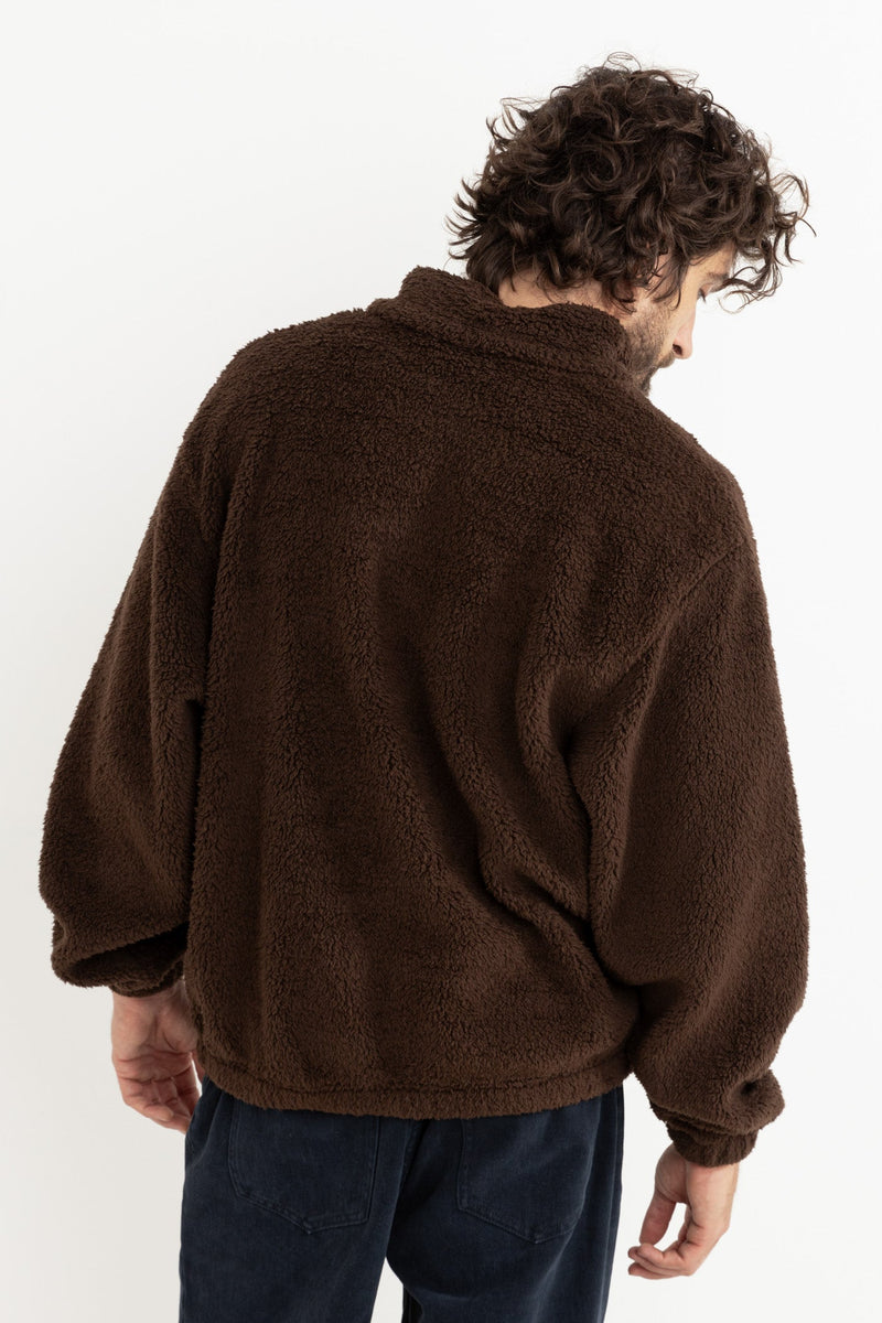 Noa Sherpa Pullover Chocolate