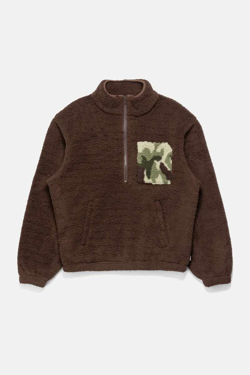 Noa Sherpa Pullover Chocolate