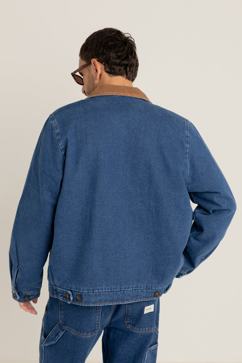 Washed Denim James Jacket Blue Wash