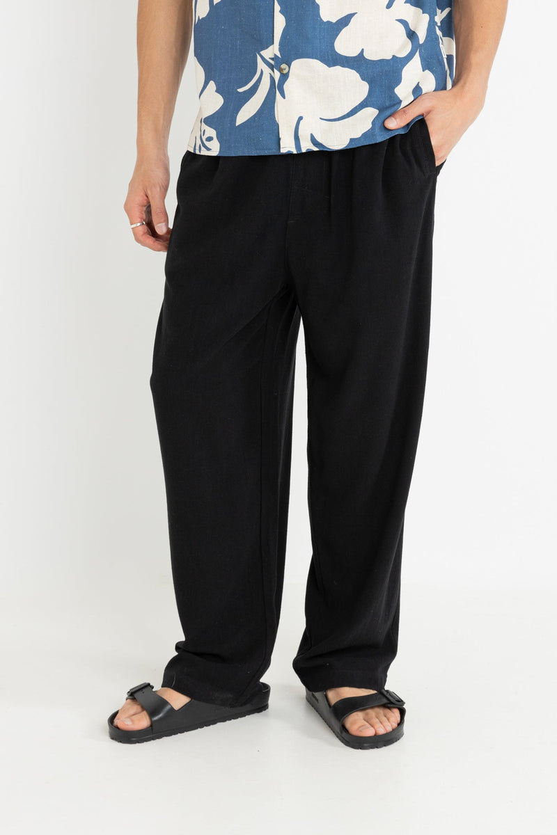 Flow Linen Pant Vintage Black