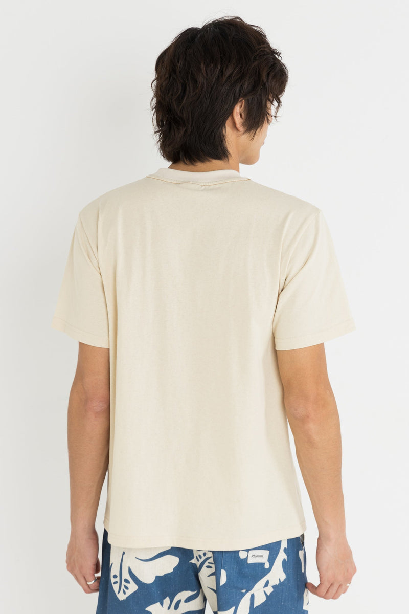 Woven Vintage Ss T-Shirt Cream