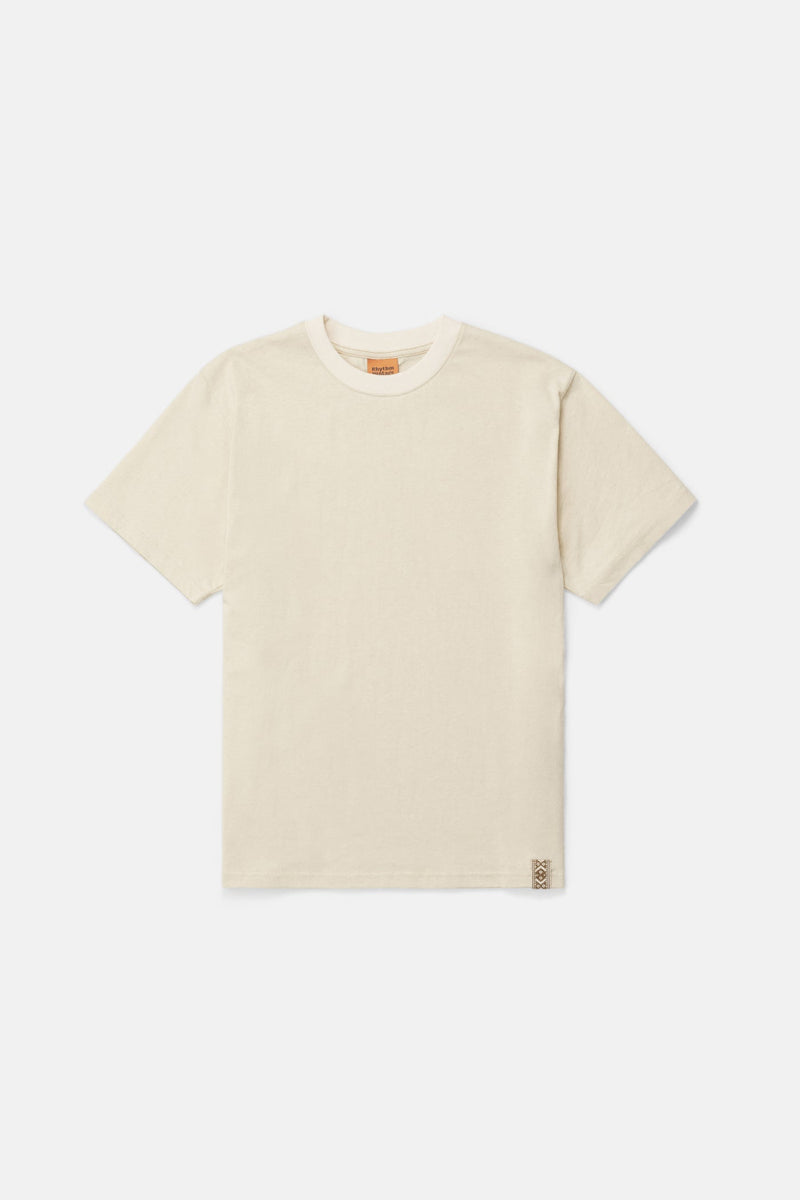 Woven Vintage Ss T-Shirt Cream