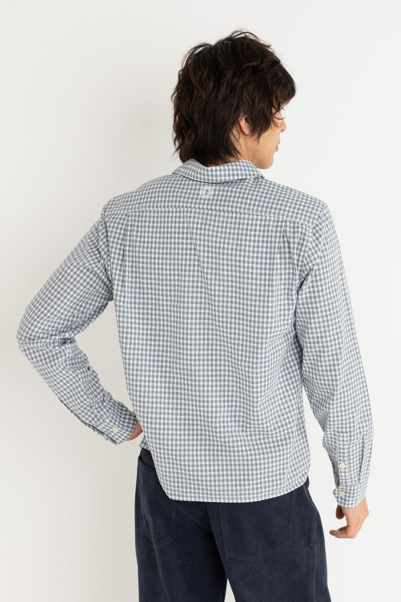 Azul Check Ls Shirt Blue