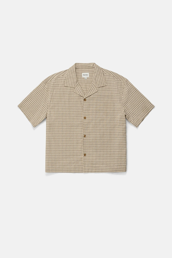 Jeremy Check Ss Shirt Ochre