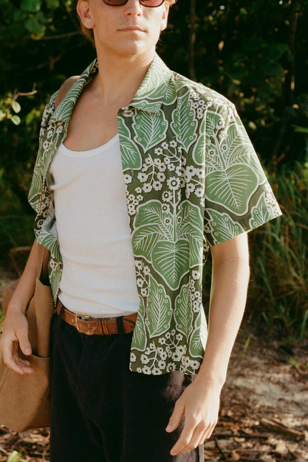 Foliage Ss Shirt Moss