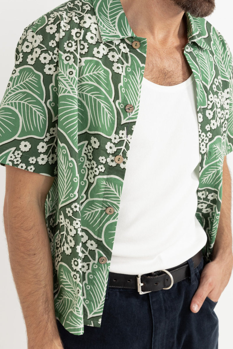 Foliage Ss Shirt Moss