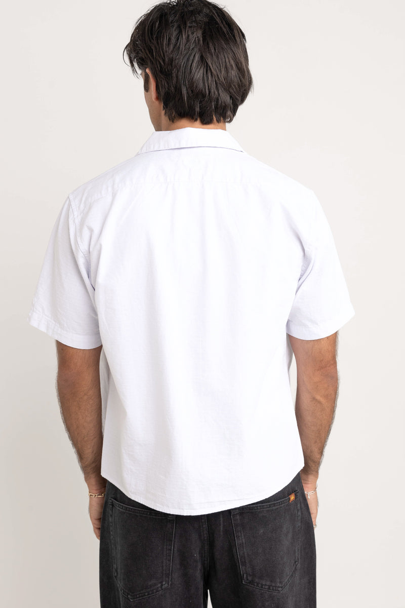 Jesse Pleat Ss Shirt White