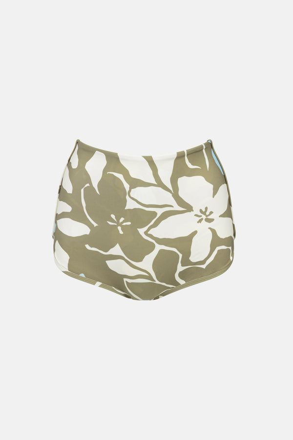 Georgie Floral Boyleg Short Green