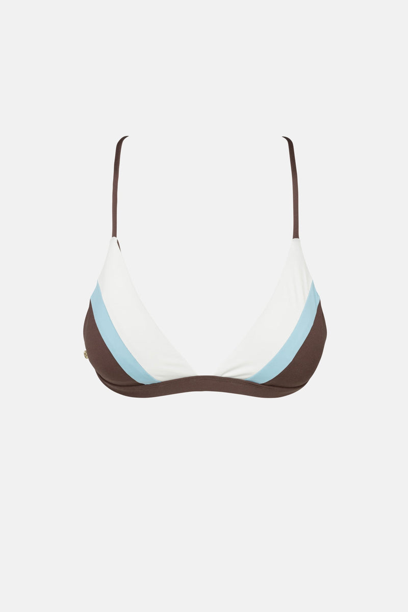 Piper Tie Back Bralette Brown