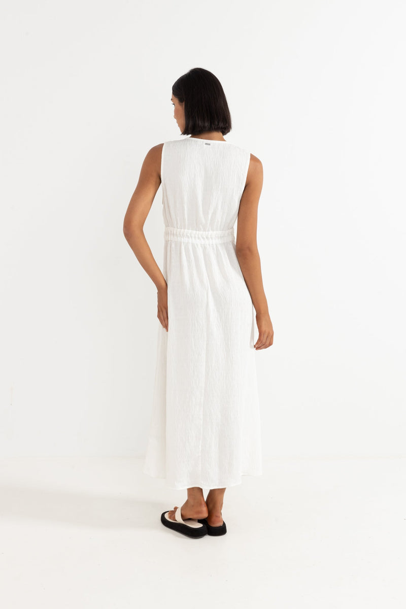 Keiki Tie Front Maxi Dress Cream