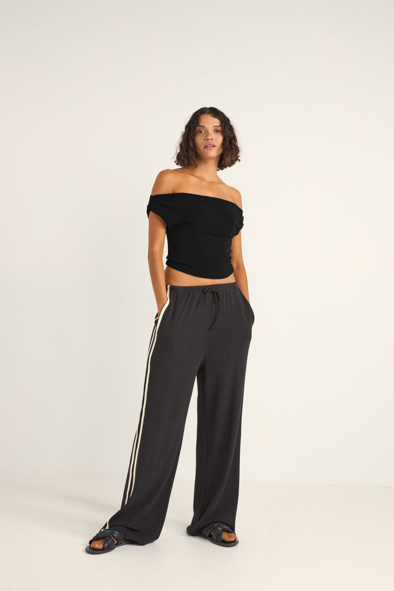 Juno Off Shoulder Top Black