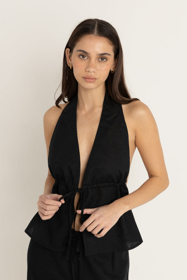 Cove Halter Top Black