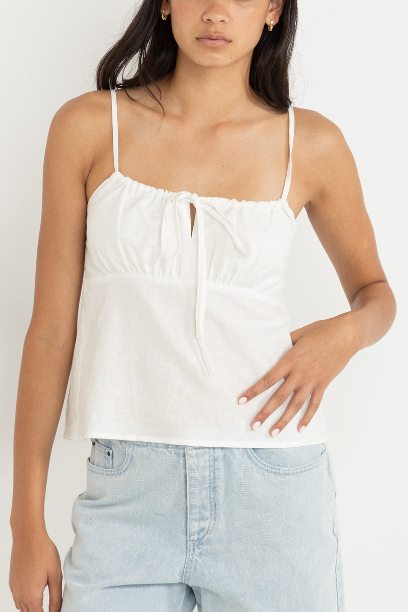 Coco Linen Top White