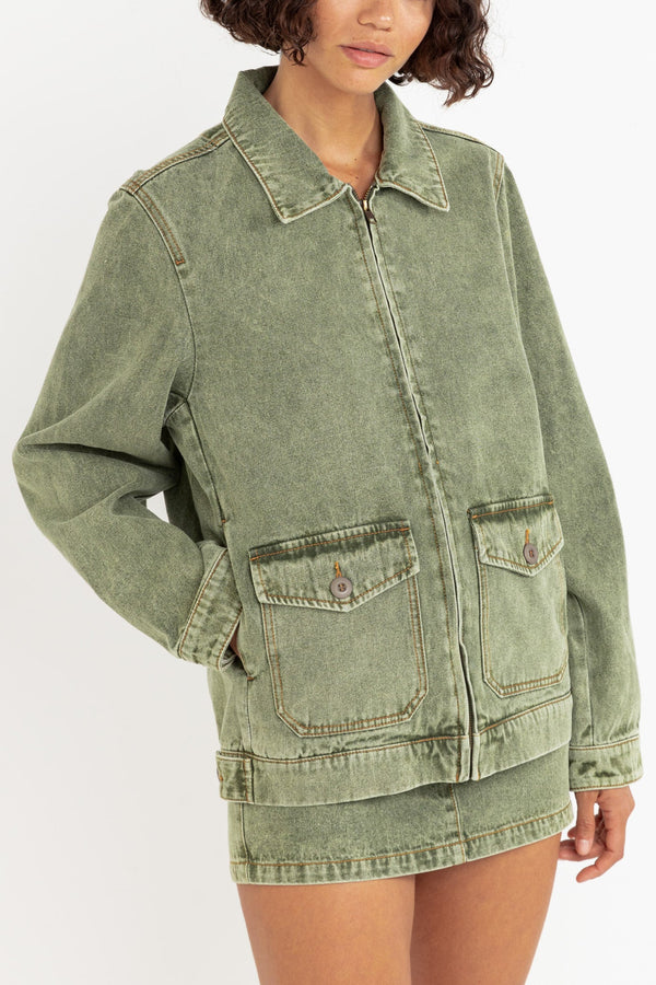 Ada Denim Jacket Sage