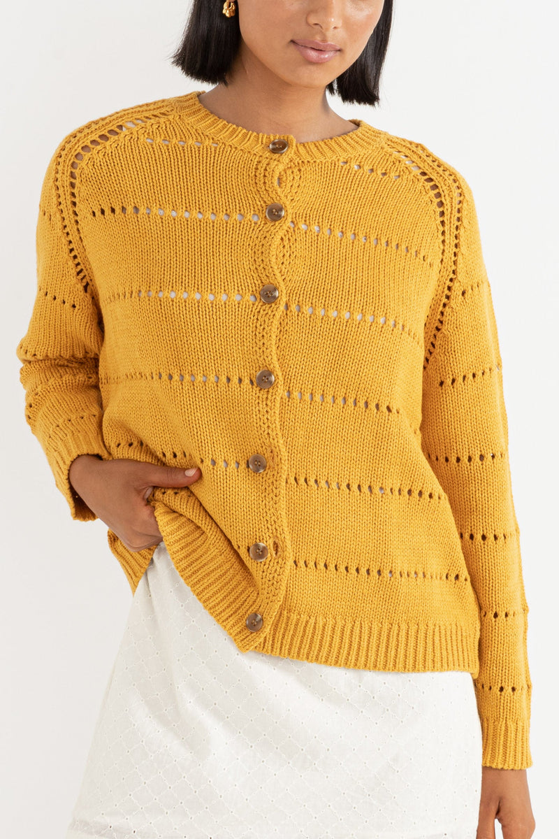 Milo Knit Cardigan Marigold