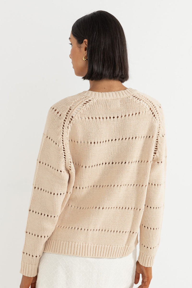 Milo Knit Cardigan Oat