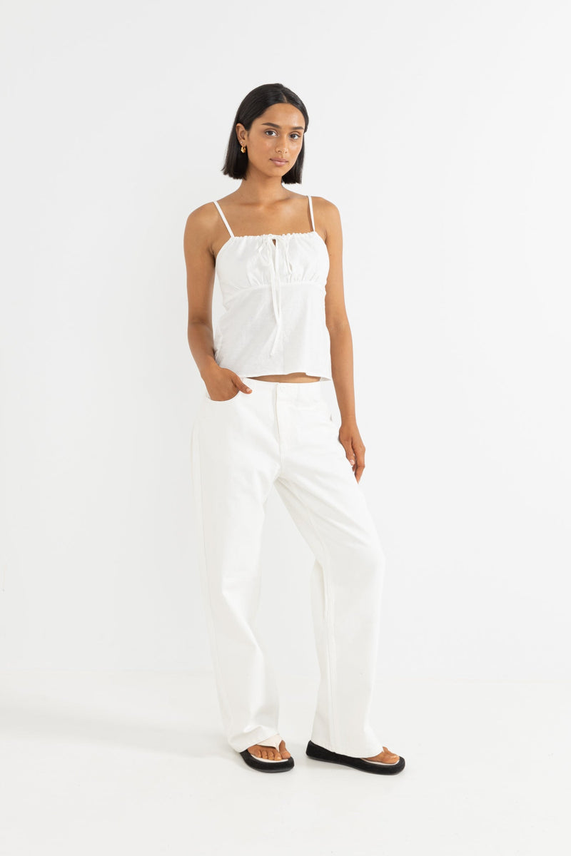 Coastal Low Rise Pant Vintage White