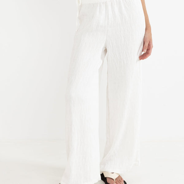 ☆Wai Kei☆ Double Banding Ribbon Sweatpants Cream YKBD02PT0 heyheyshine Double Waisted Sweatpants for Men Women Y2K Wide