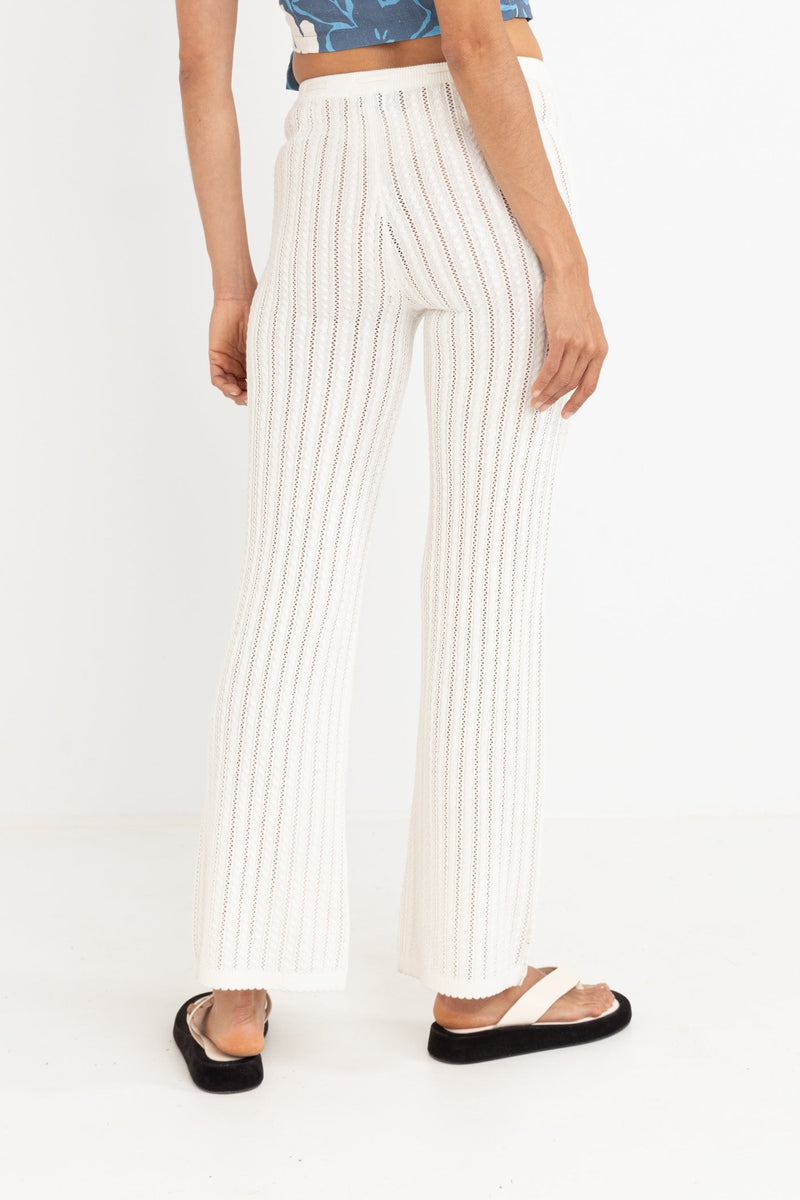 Scallop Knit Pant Cream