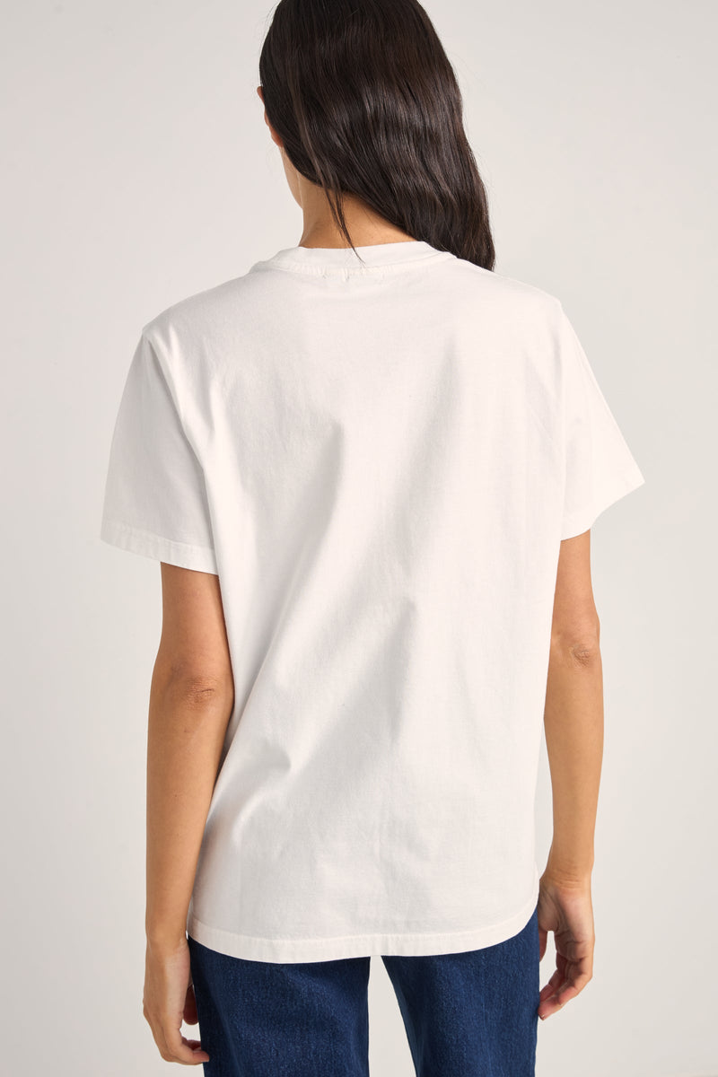 Vino Boyfriend Tee White