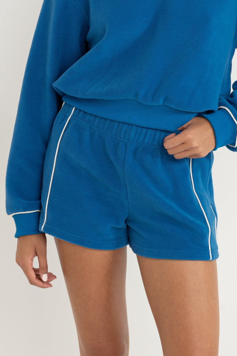 Porto Reverse Fleece Short Blue