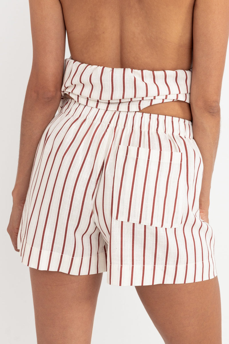 Leilani Stripe Boxer Short Strawberry