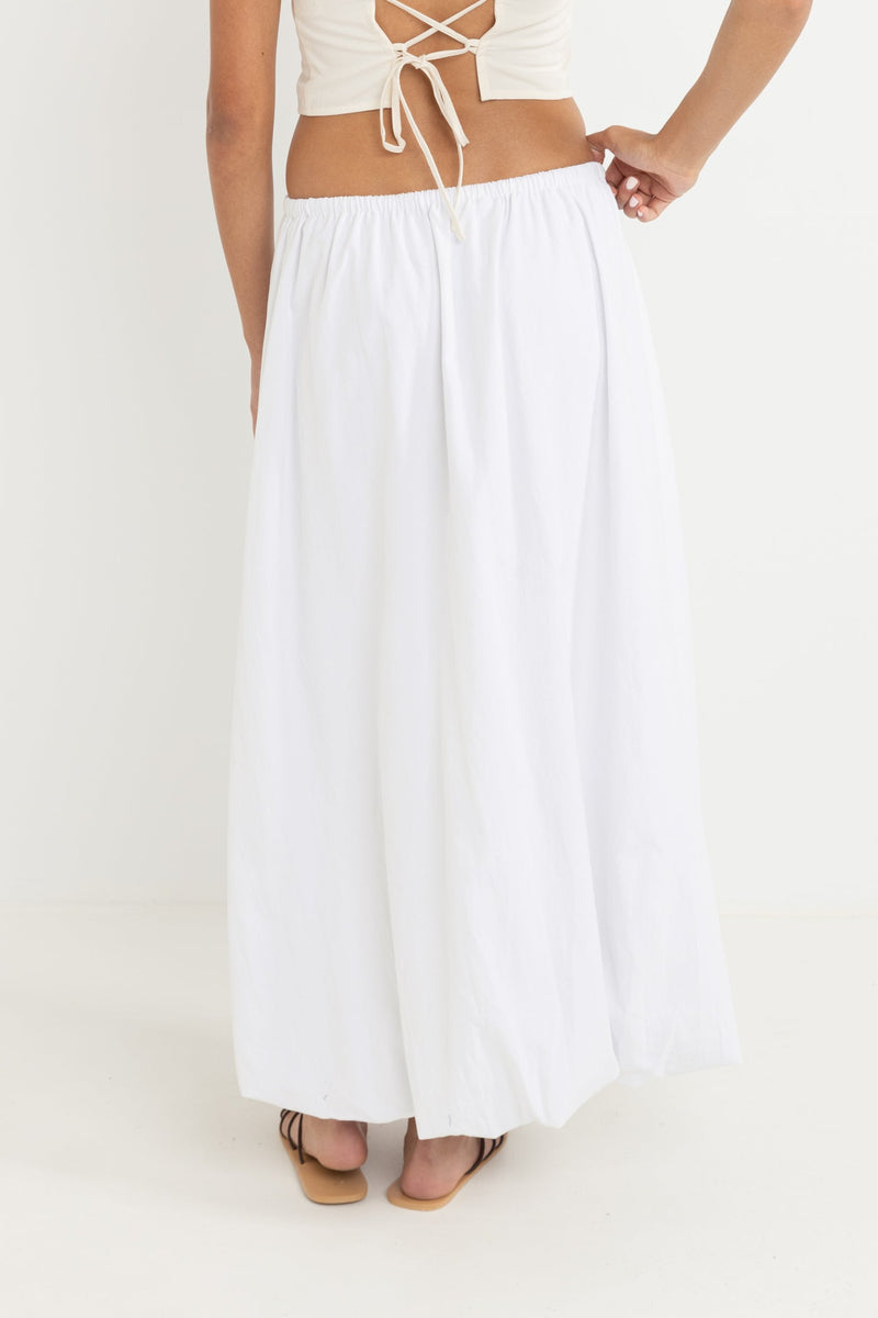 St Tropez Bubble Maxi Skirt Cream