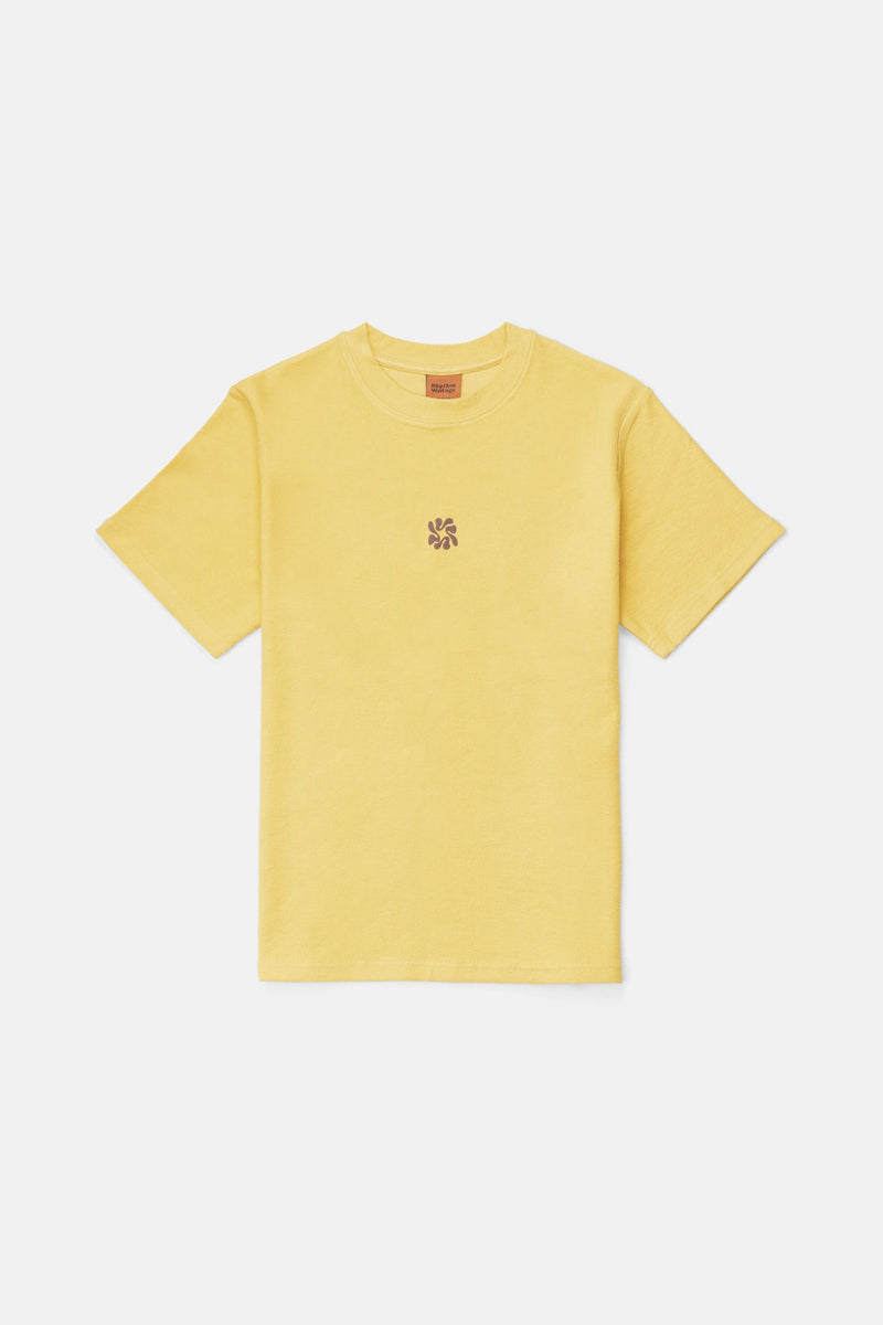 Traction Vintage Terry Ss T-Shirt Sunset Yellow