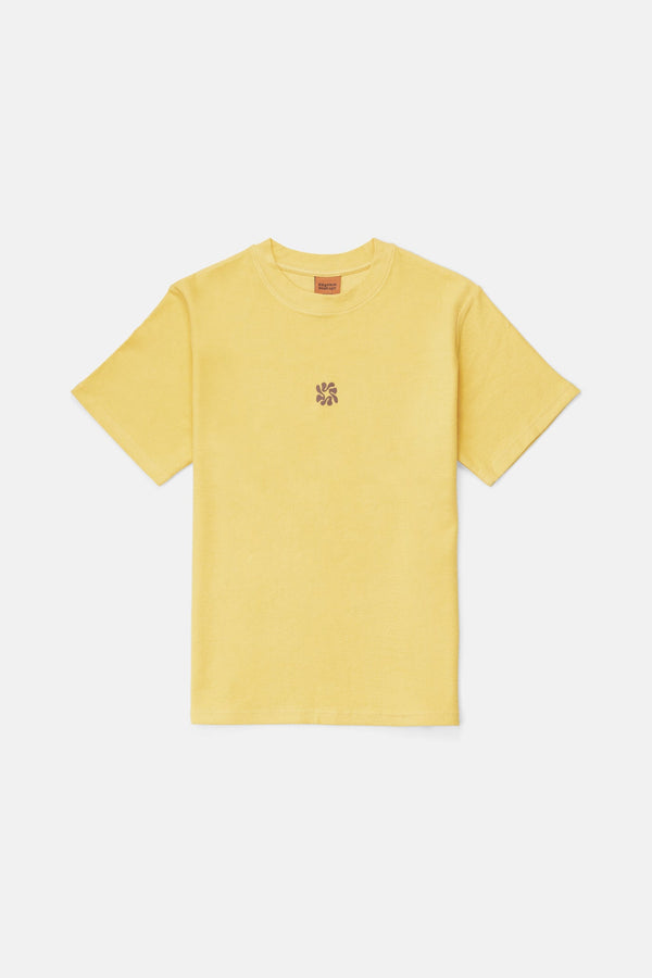 Traction Vintage Terry Ss T-Shirt Sunset Yellow