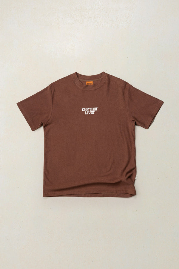 Shaken Vintage Terry Ss T-Shirt Chocolate