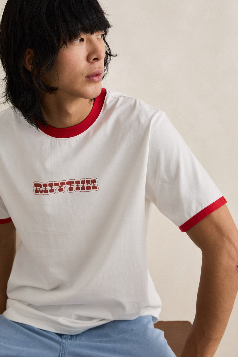 Rosa Ringer Vintage Ss T-Shirt White