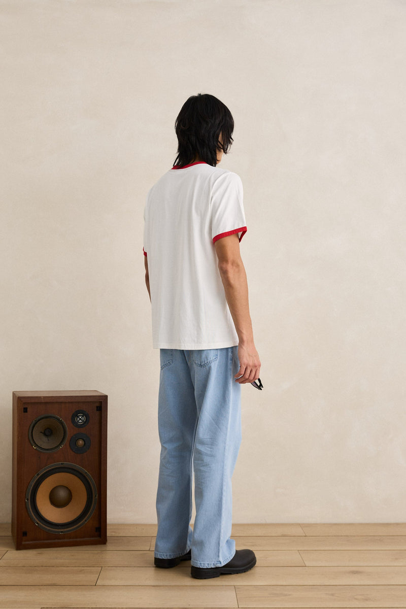 Rosa Ringer Vintage Ss T-Shirt White